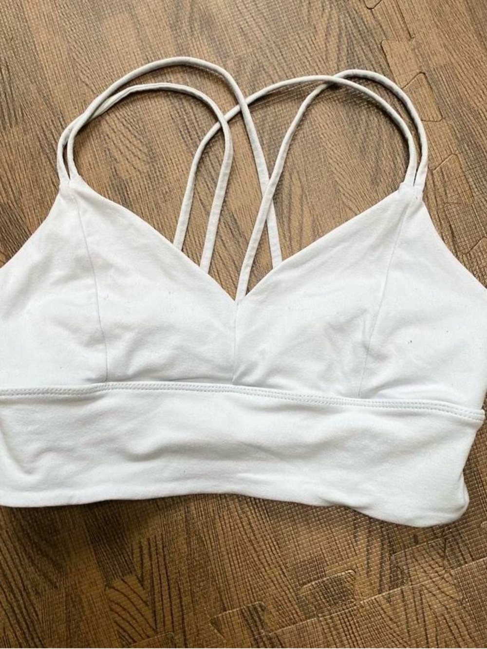 White Strappy Bralette Top - Women Intimates